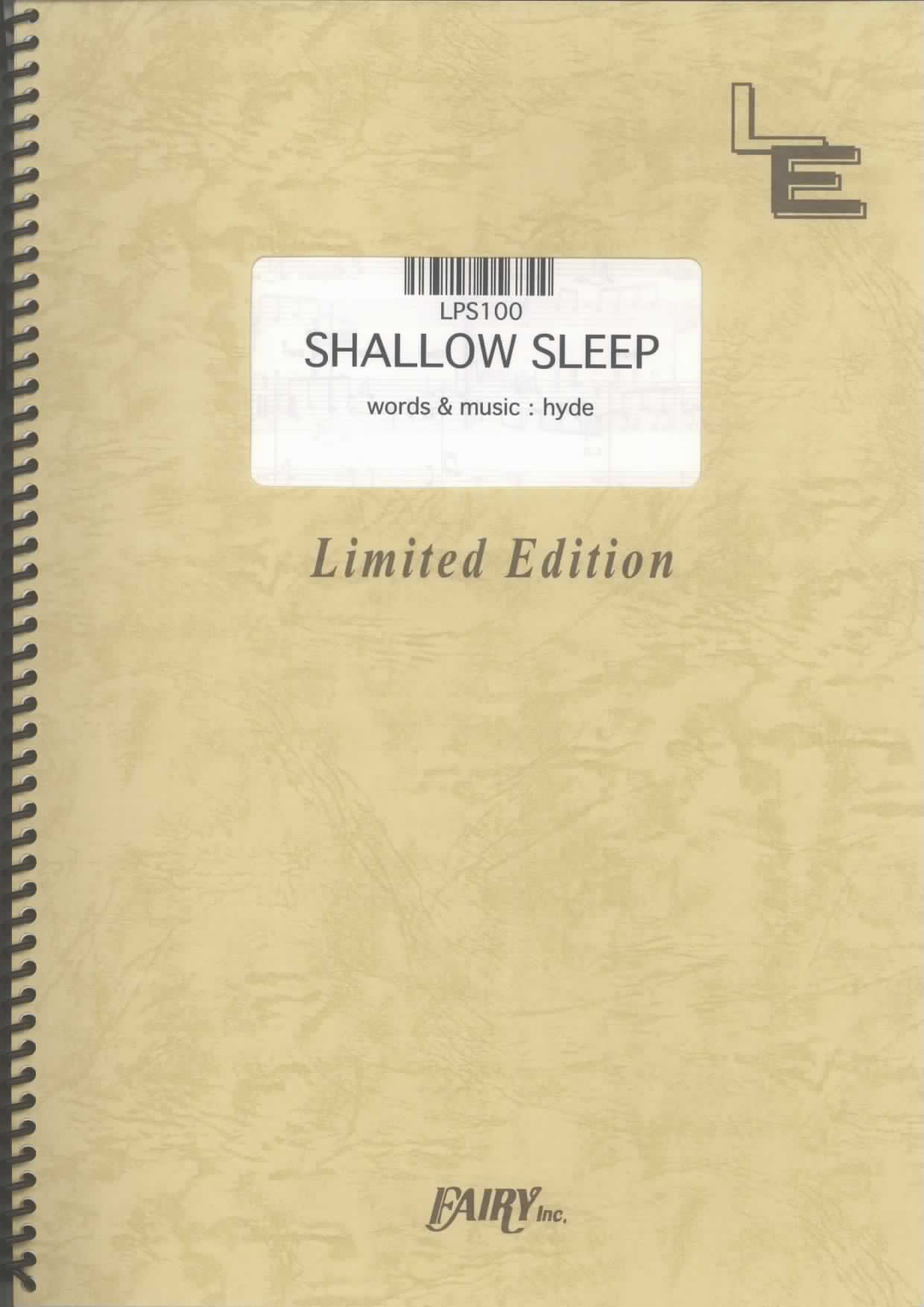 SHALLOW SLEEP／hyde(ピアノソロ)