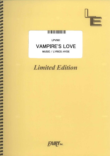 VAMPIRE S LOVE／VAMPS (ピアノ＆ヴォーカル)